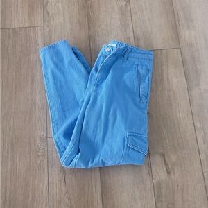 Blue cargo pants